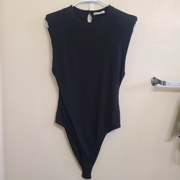 Reformation Tops - Reformation Citta Black Sleeveless Bodysuit Size Small
